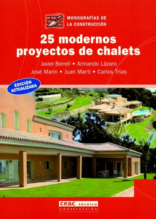 25 modernos proyectos de chalet, de AA. VV. | portada del libro