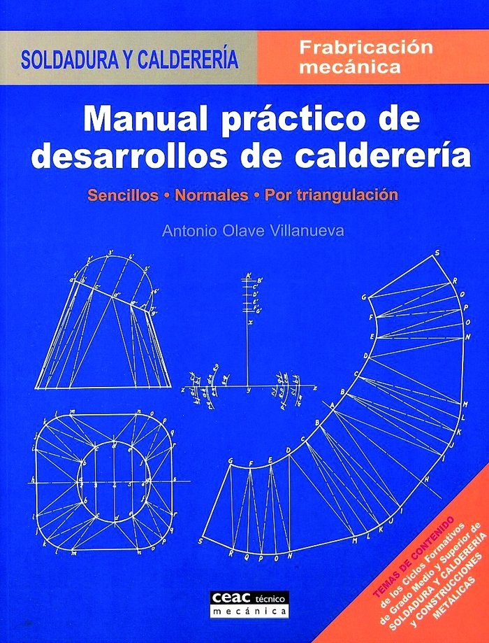 Manual práctico de desarrollos de calderería, de Villanueva | portada del libro