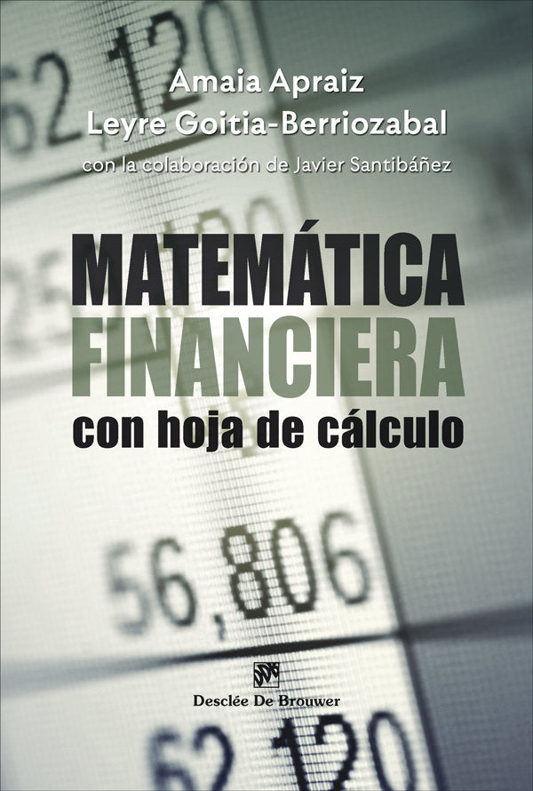 MATEMATICA FINANCIERA CON HOJA DE CALCULO, de AMAIA APRAIZ | portada del libro