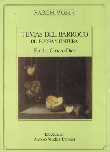TEMAS DEL BARROCO.DE POESIA Y PINT., de SIN AUTOR | portada del libro