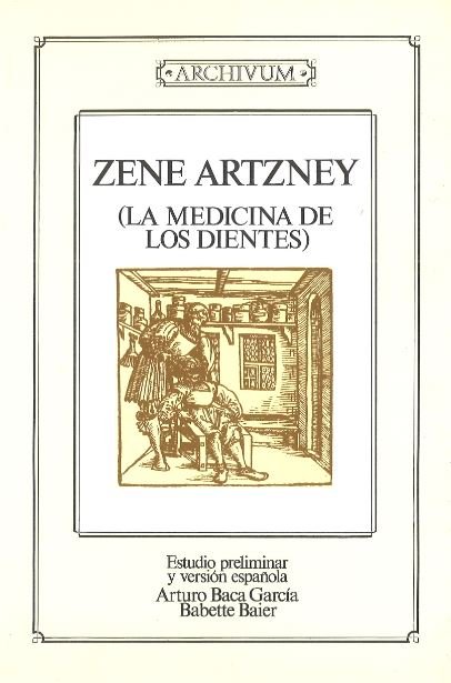 ZENE ARTZNEY(MEDICINA DIENTES), de SIN AUTOR | portada del libro
