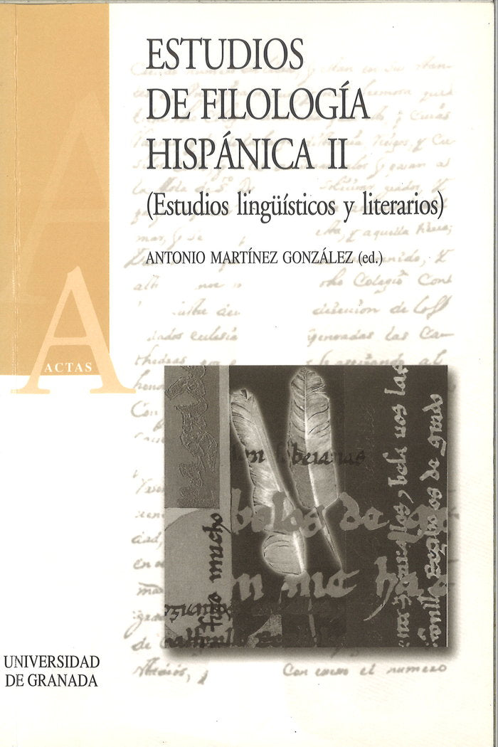 Estudios de Filología Hispánica II, de Martínez González, A | portada del libro