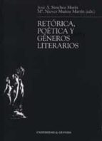 Retórica, poética y géneros literarios, de J. A. SANCHEZ MARIN | portada del libro