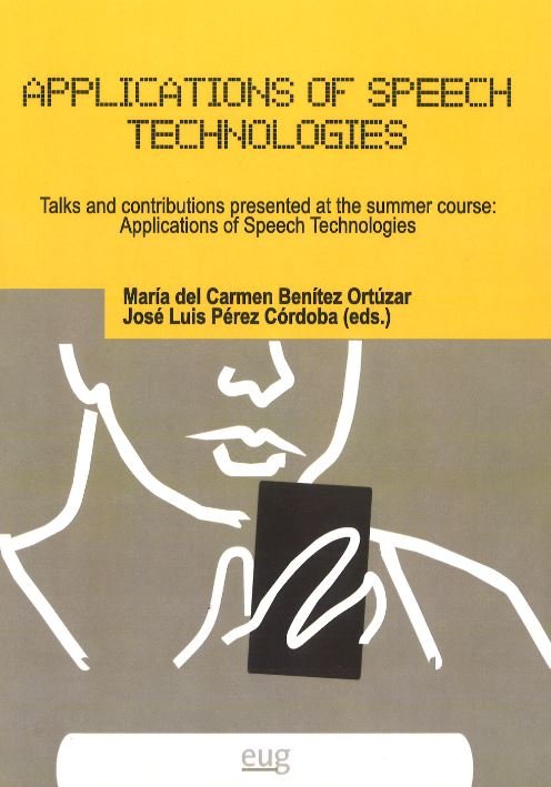 Aplications of speech technologies, de Benítez Otúzar, M | portada del libro