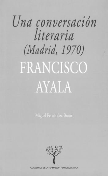 Una conversación literaria, de Ayala García-Duarte, Francisco | portada del libro