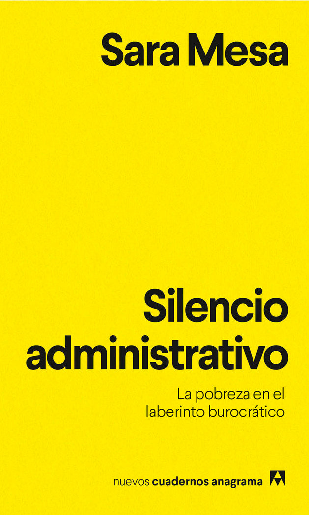 Silencio administrativo, de Mesa, Sara | portada del libro