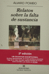 RELATOS SOBRE LA FALTA DE SUSTANCIA, de Pombo | portada del libro