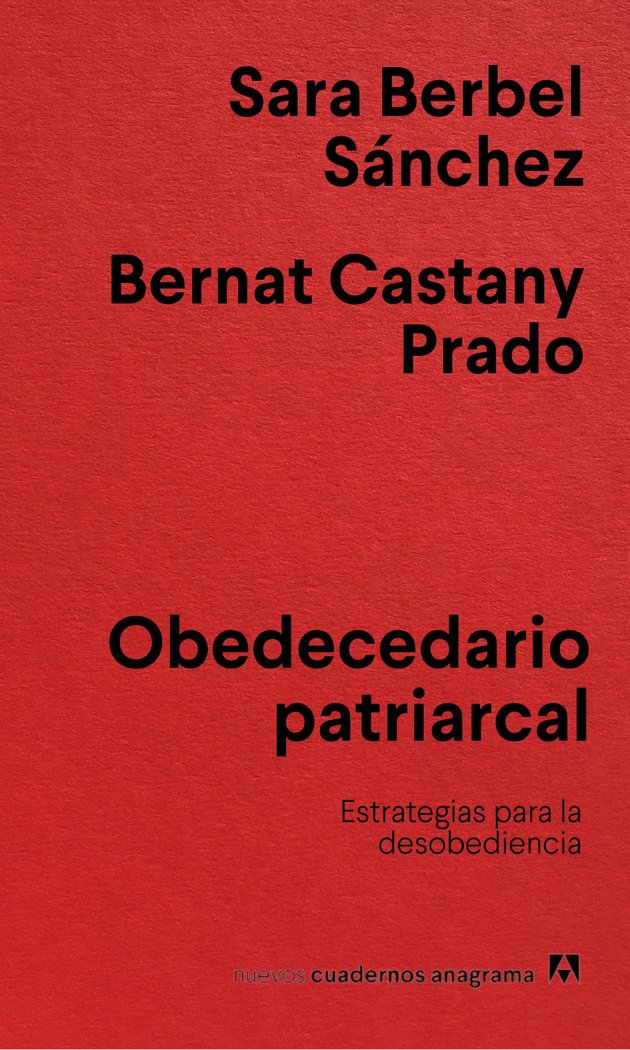 Obedecedario patriarcal, de CASTANY PRADO, BERNAT | portada del libro