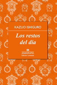 Los restos del día, de Ishiguro | portada del libro
