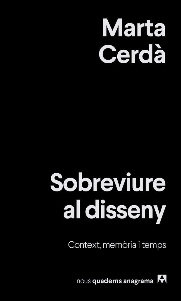 SOBREVIURE AL DISSENY, de CERDA | portada del libro