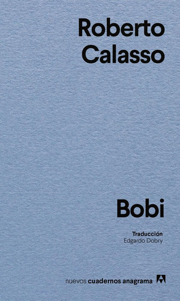 BOBI, de CALASSO, ROBERTO | portada del libro