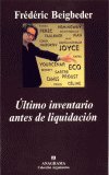 Último inventario antes de liquidación, de Beigbeder, Frédéric | portada del libro