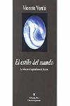 El estilo del mundo, de Verdú, Vicente | portada del libro