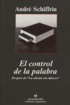 El control de la palabra, de Schiffrin | portada del libro
