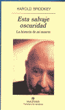 Esta salvaje oscuridad, de Brodkey | portada del libro