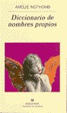 Diccionario de los nombres propios, de Nothomb | portada del libro
