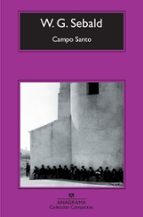 CAMPO SANTO -CM, de W.G. Sebald | portada del libro