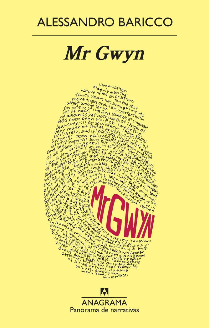 MR GWYN, de Baricco | portada del libro