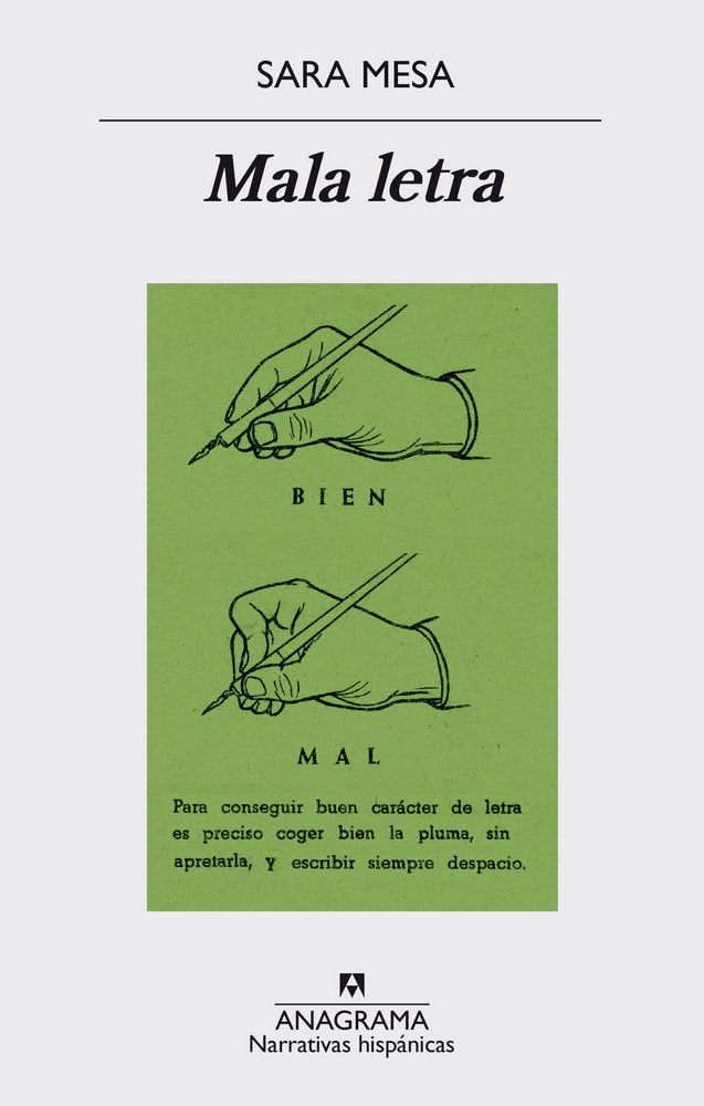 Mala letra, de Mesa | portada del libro