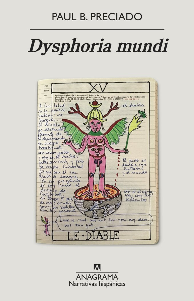 Dysphoria mundi, de PAUL B PRECIADO | portada del libro