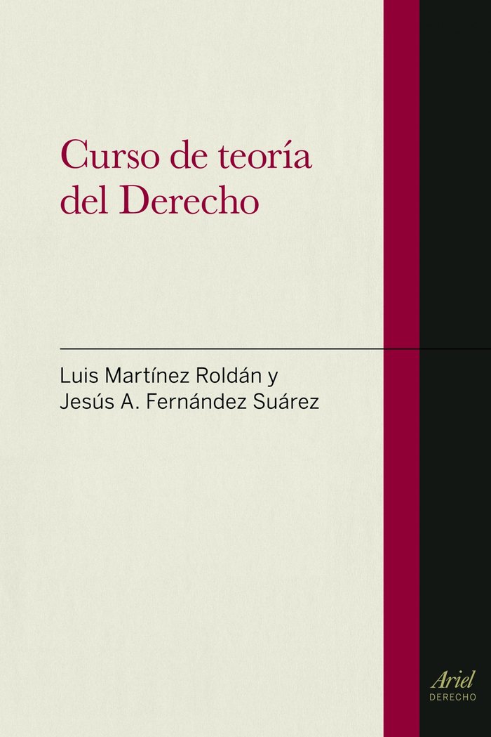 Curso de teoría del Derecho, de Martínez Roldán, Luis | portada del libro