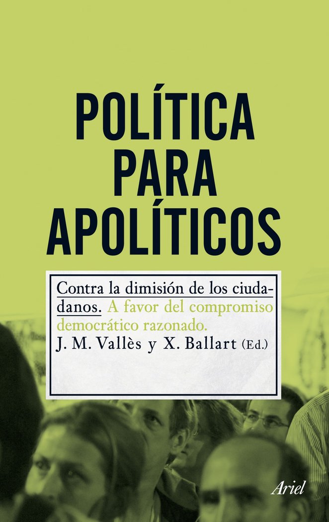 Política para apolíticos, de Vallès, Josep Mª | portada del libro