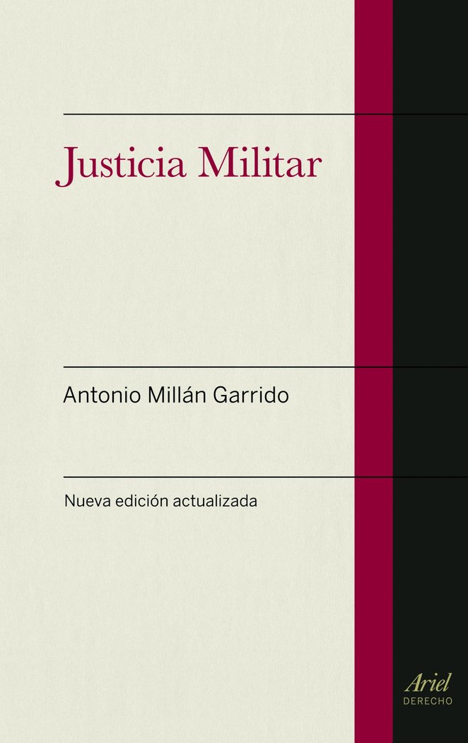 Justicia militar, de Millán Garrido, Antonio | portada del libro