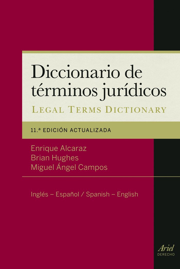 Diccionario de términos jurídicos, de Alcaraz, Enrique | portada del libro