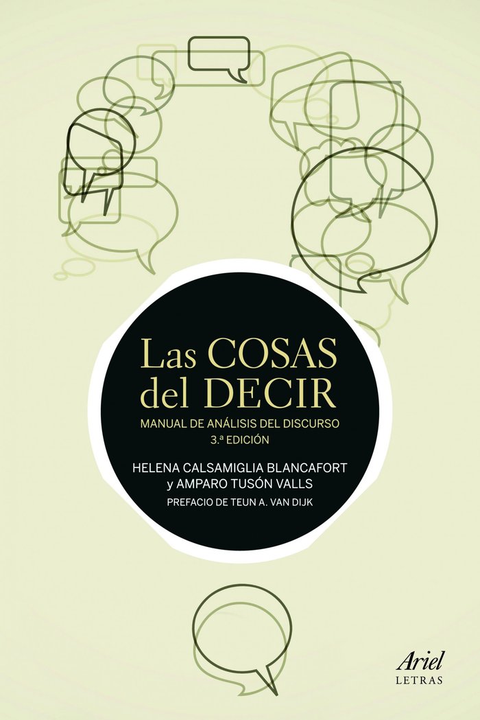 Las cosas del decir, de Calsamiglia Blancafort, Helena | portada del libro