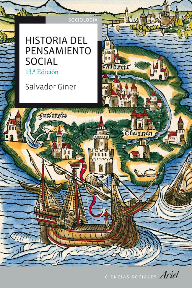Historia del pensamiento social, de Giner | portada del libro