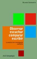 Observar, escuchar, comparar, escribir, de RICARDO SANMARTIN | portada del libro
