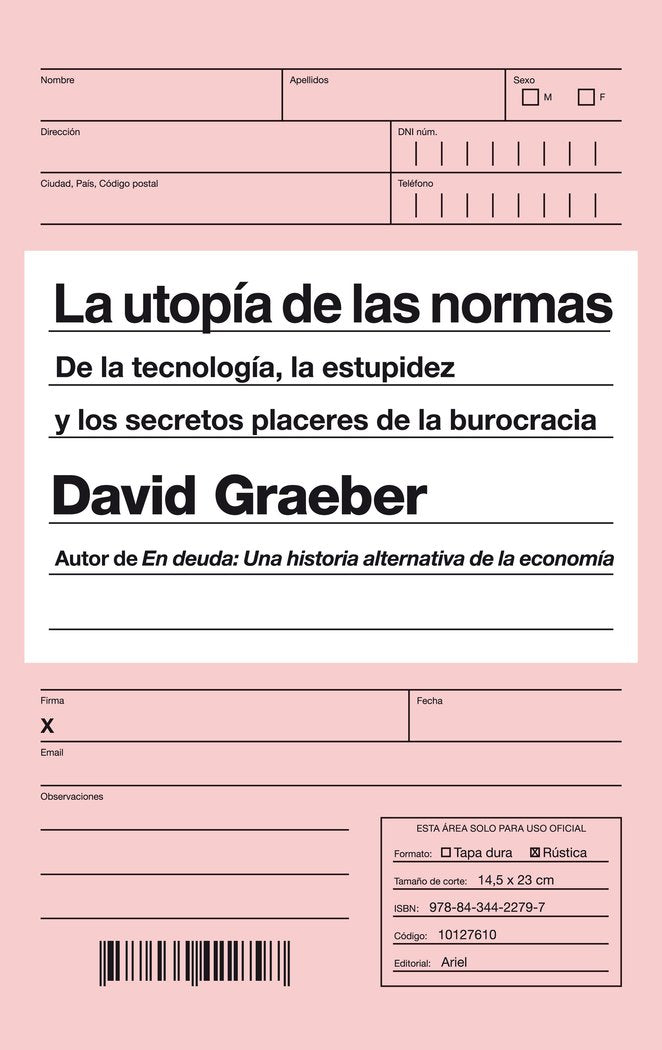 La utopía de las normas, de Graeber, David | portada del libro