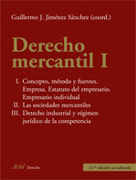 Derecho Mercantil, I, de Jiménez | portada del libro