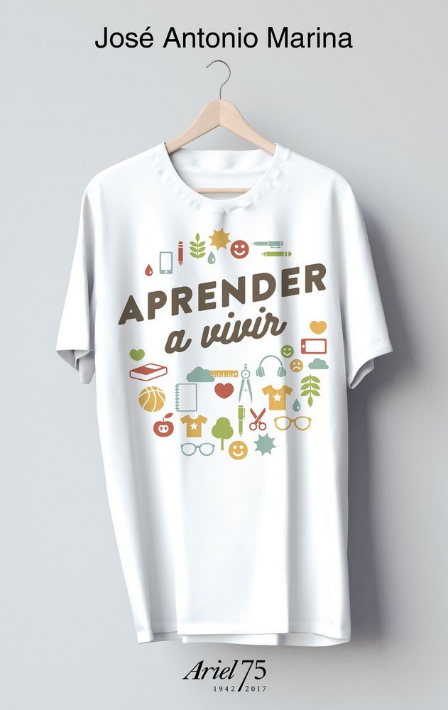 Aprender a vivir - 75 Aniversario de Ariel, de Marina, José Antonio | portada del libro