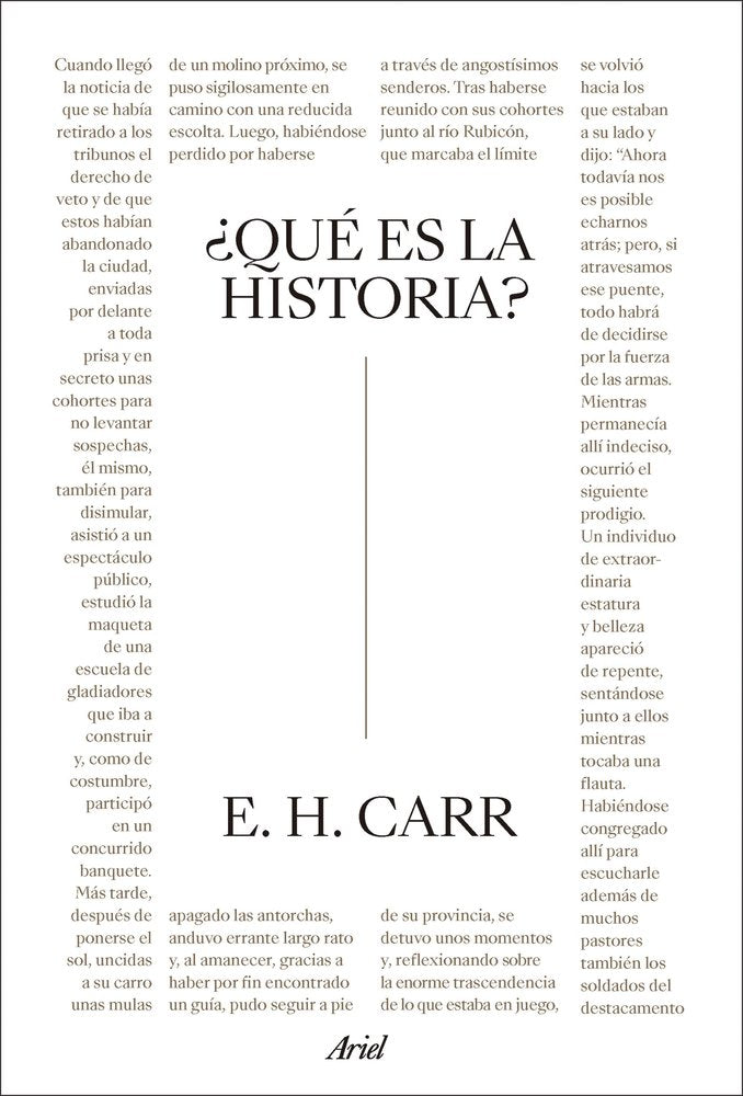 QUE ES LA HISTORIA, de E. H. CARR | portada del libro