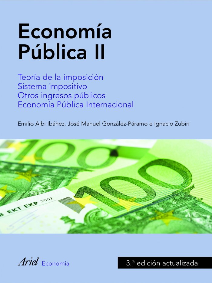 Econom¡a pública, II, de EMILIO ALBI | portada del libro