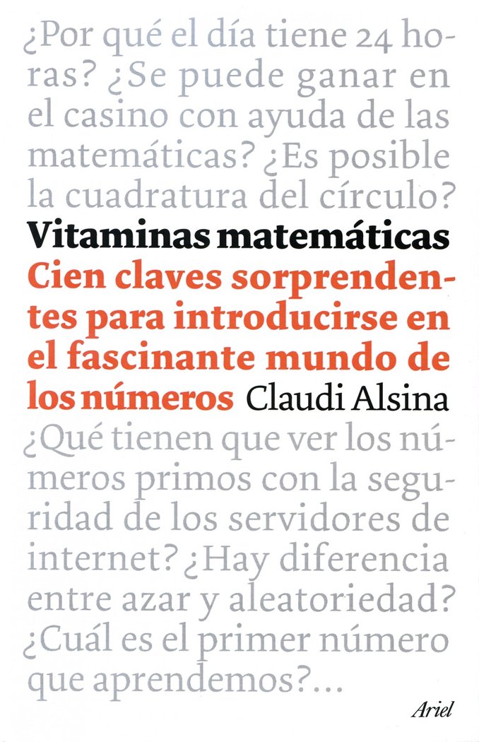 Vitaminas matemáticas, de Alsina, Claudi | portada del libro