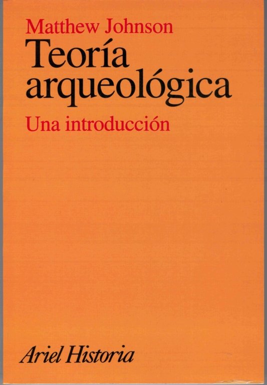 Teoría arqueológica, de Johnson | portada del libro