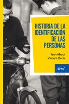 Historia de la identificación de las personas, de Ilsen About | portada del libro