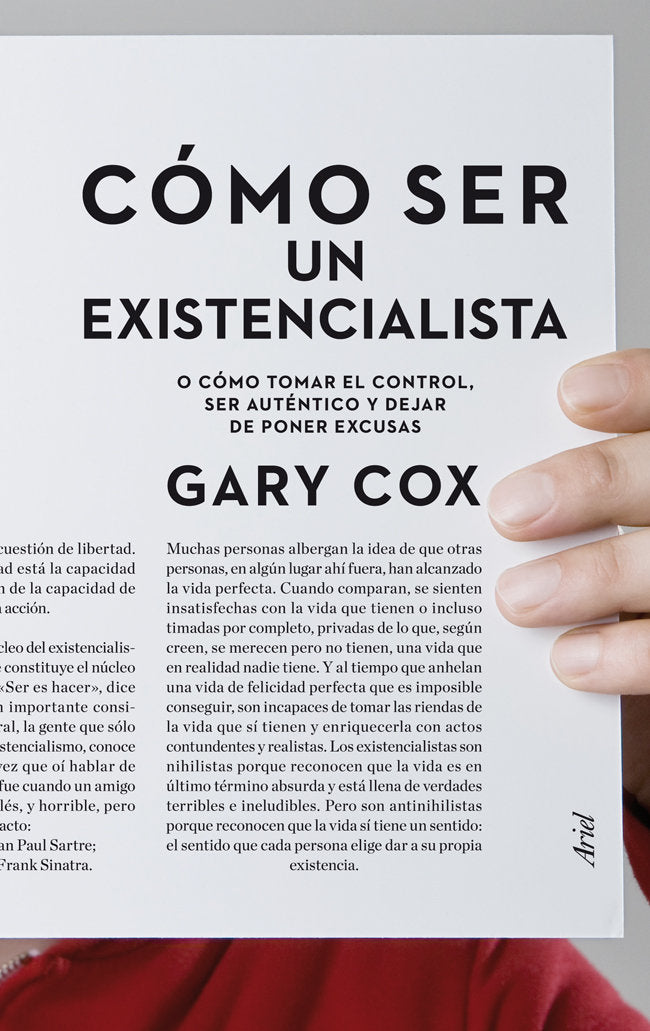 Cómo ser un existencialista, de Cox, Gary | portada del libro