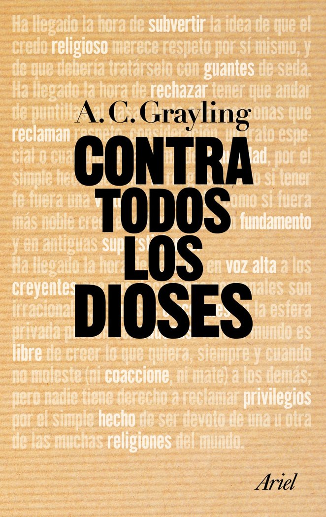 Contra todos los dioses, de Grayling | portada del libro