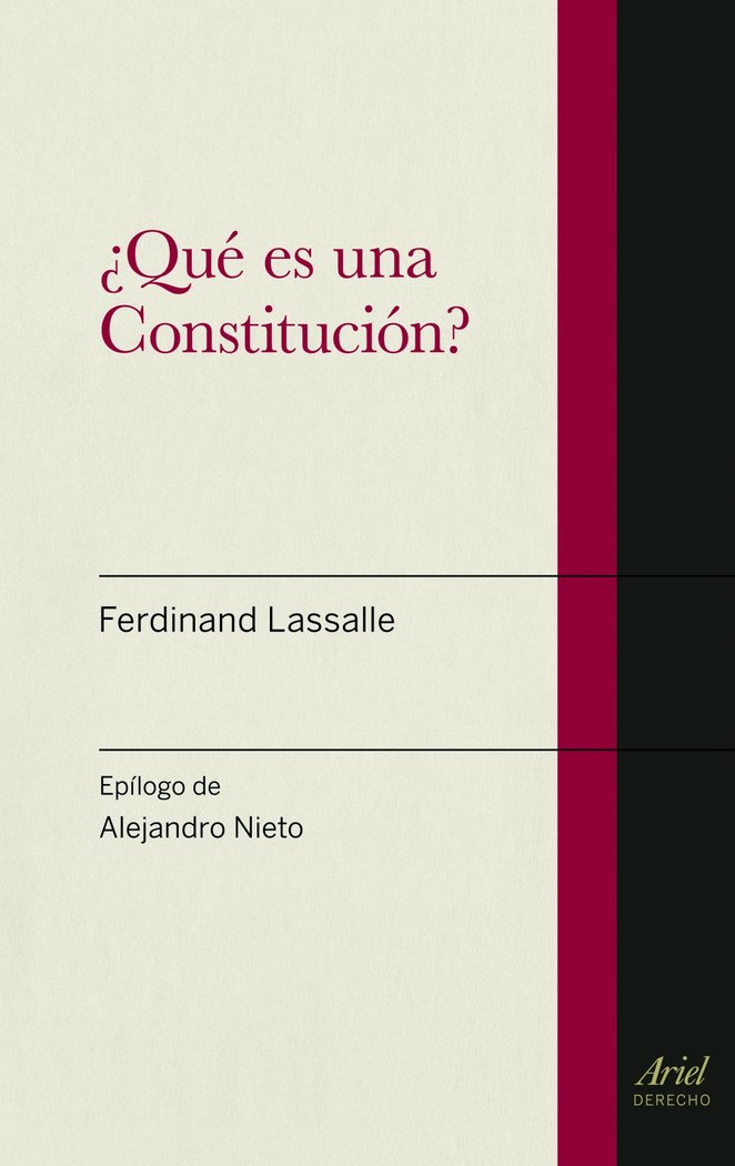 ¿Qué es una Constitución?, de Lassalle, Ferdinand | portada del libro