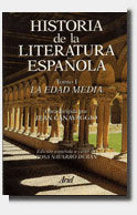 Historia literatura española. La Edad Media, de Canavaggio | portada del libro