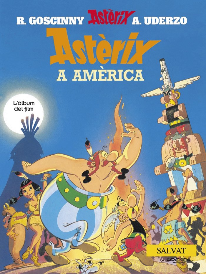Astèrix a Amèrica, de Uderzo | portada del libro