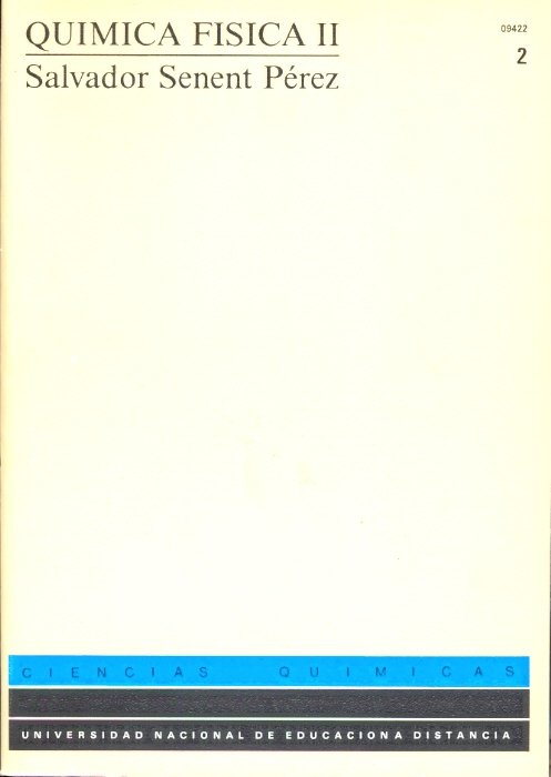 Química física II, de Senent Pérez | portada del libro