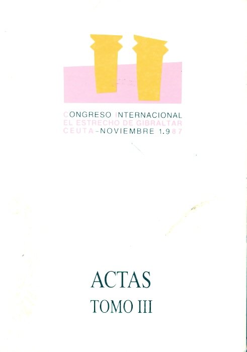 Actas del Congreso Internacional "El estrecho de Gibraltar". Tomo III. Historia moderna, de Varios autores | portada del libr