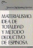 Materialismo, idea de totalidad y método deductivo en espinosa, de Martínez Martínez | portada del libro