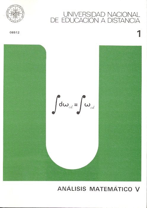 Análisis matemático V, de Valdivia Ureña | portada del libro