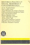 HISTORIA POLITICA Y SOCIAL MODERNA Y CONTEMPORANEA, de TUSELL#AVILES | portada del libro