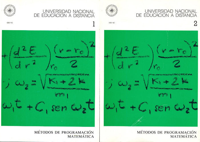 Métodos de programación matemática, de Infante Macías | portada del libro